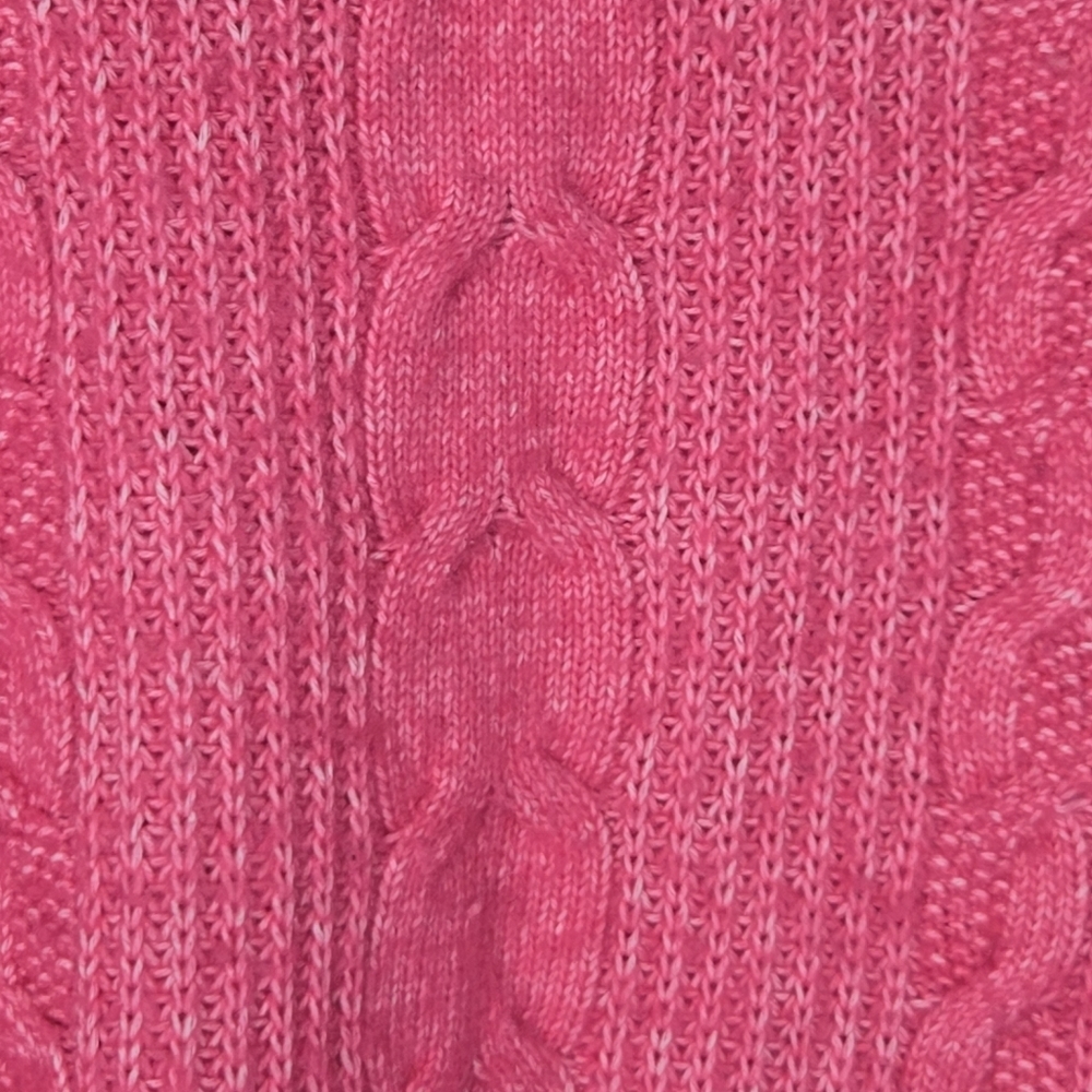 Cabi Womens Pink Cable Knit Crewneck Elsa Sweater Size XS - Picture 4 of 8